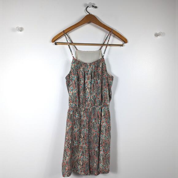 Daniel Rainn Romper Women's Size XS Boho Shorts Lace Feather - Picture 5 of 7